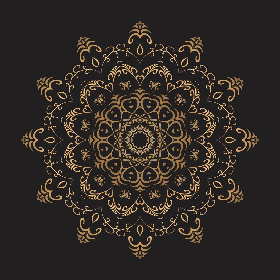Luxury mandala design Free Vector