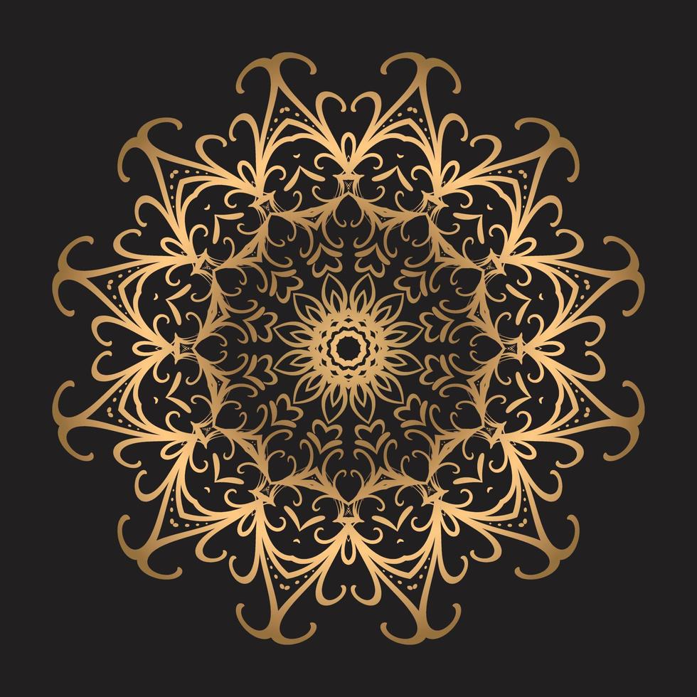 Luxury mandala design Free Vector