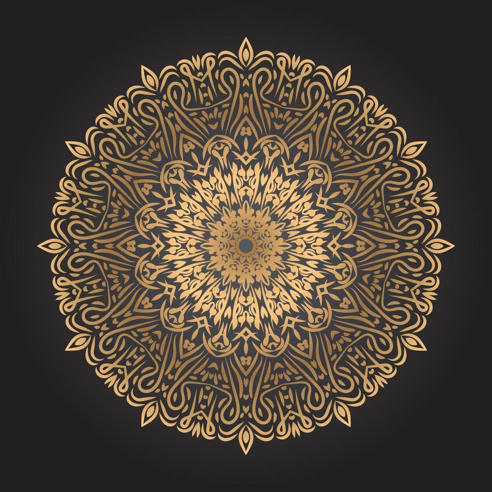 Luxury mandala design Free Vector