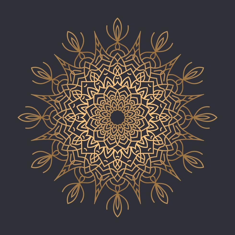 Luxury mandala design Free Vector