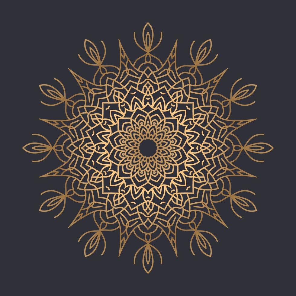 Luxury mandala design Free Vector