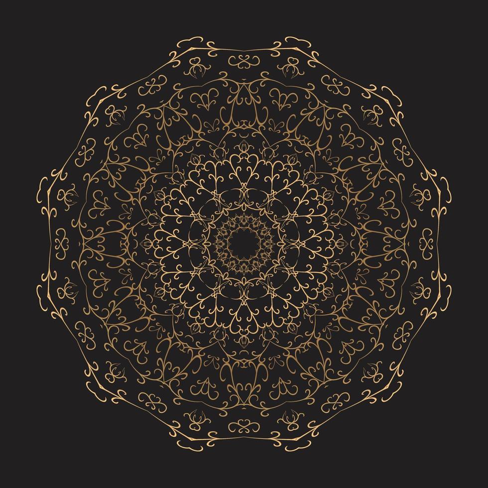 Luxury mandala design Free Vector
