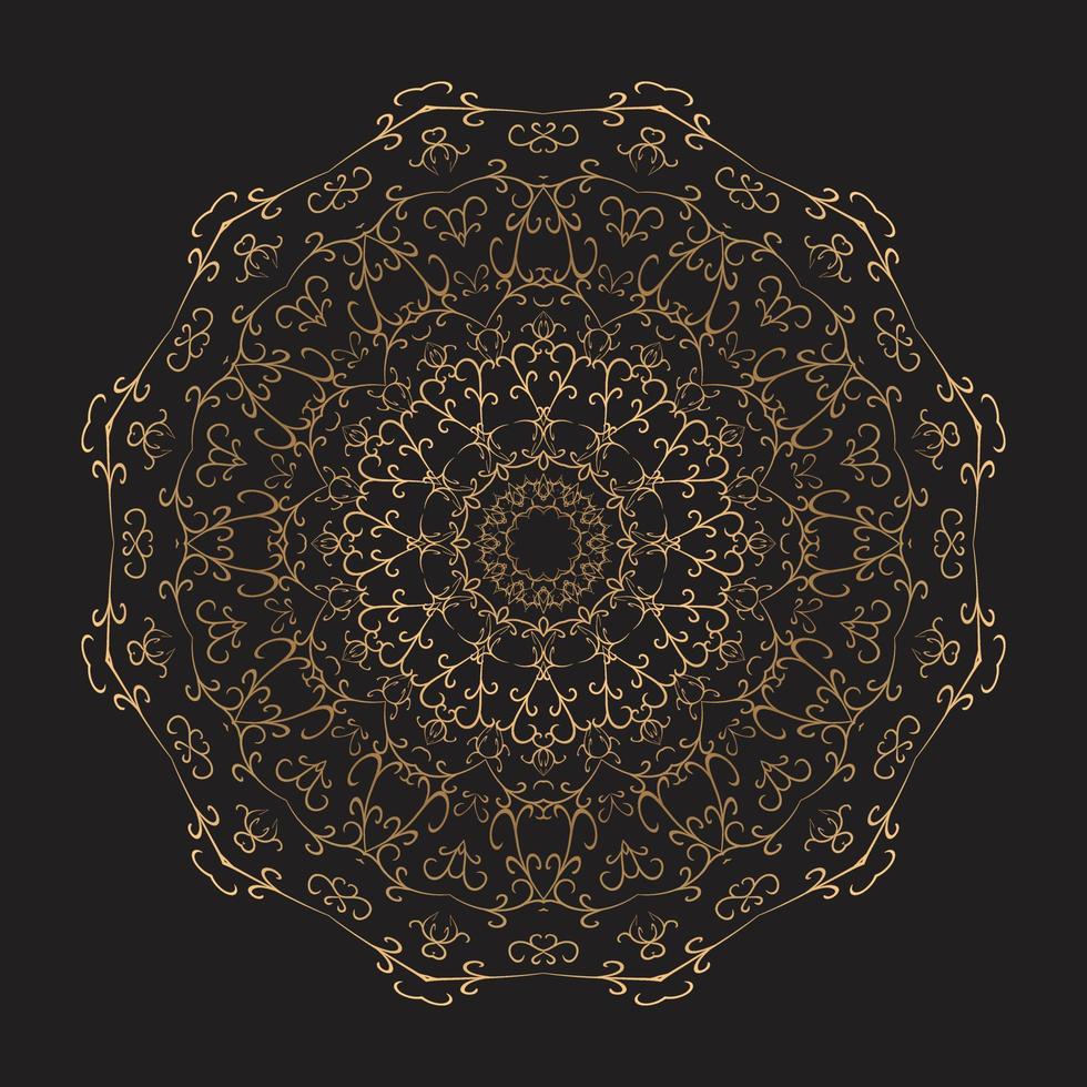 Luxury mandala design Free Vector