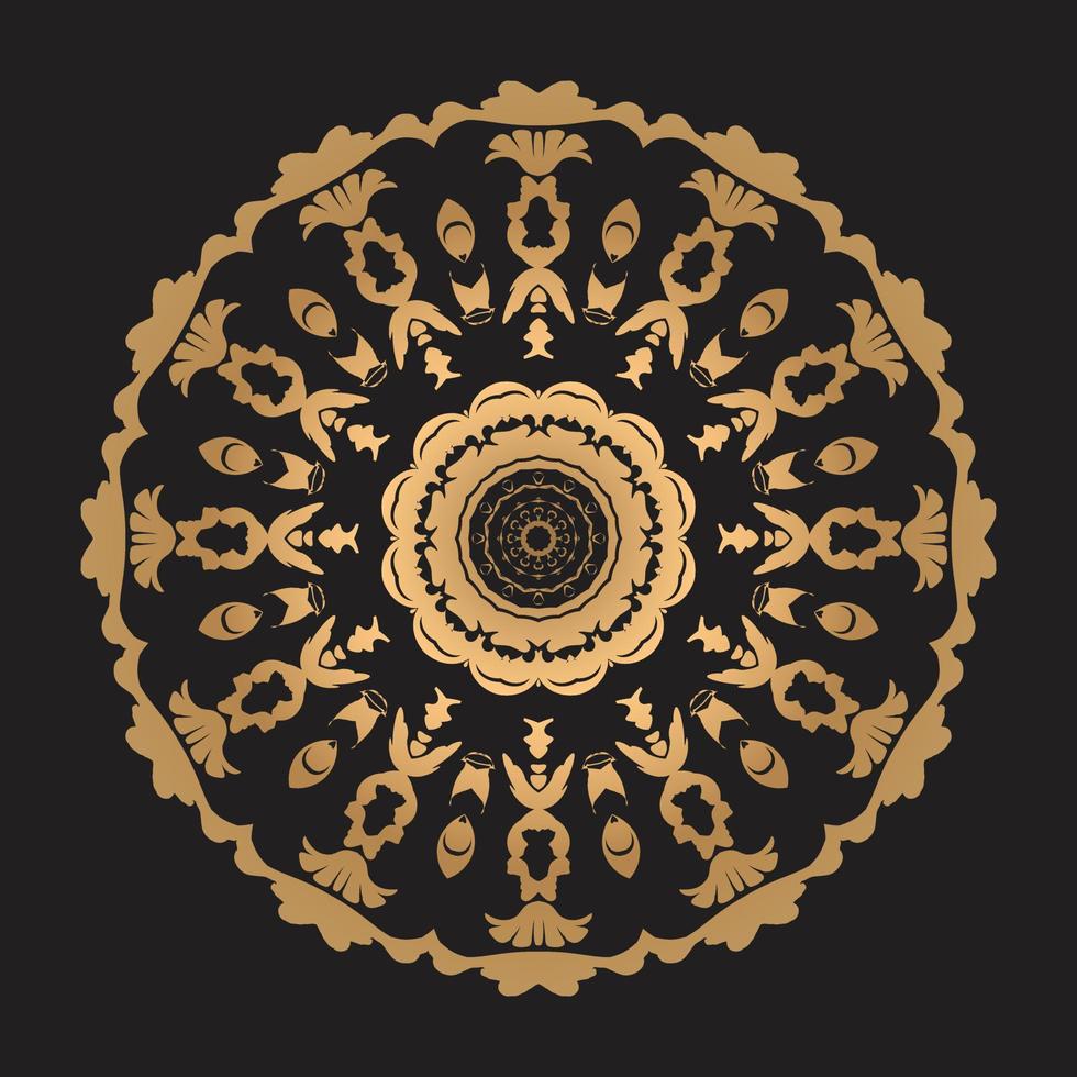 Luxury mandala design Free Vector