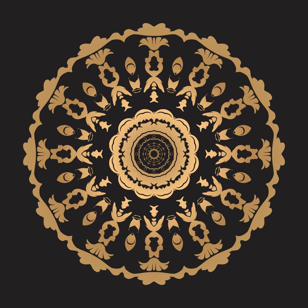 Luxury mandala design Free Vector