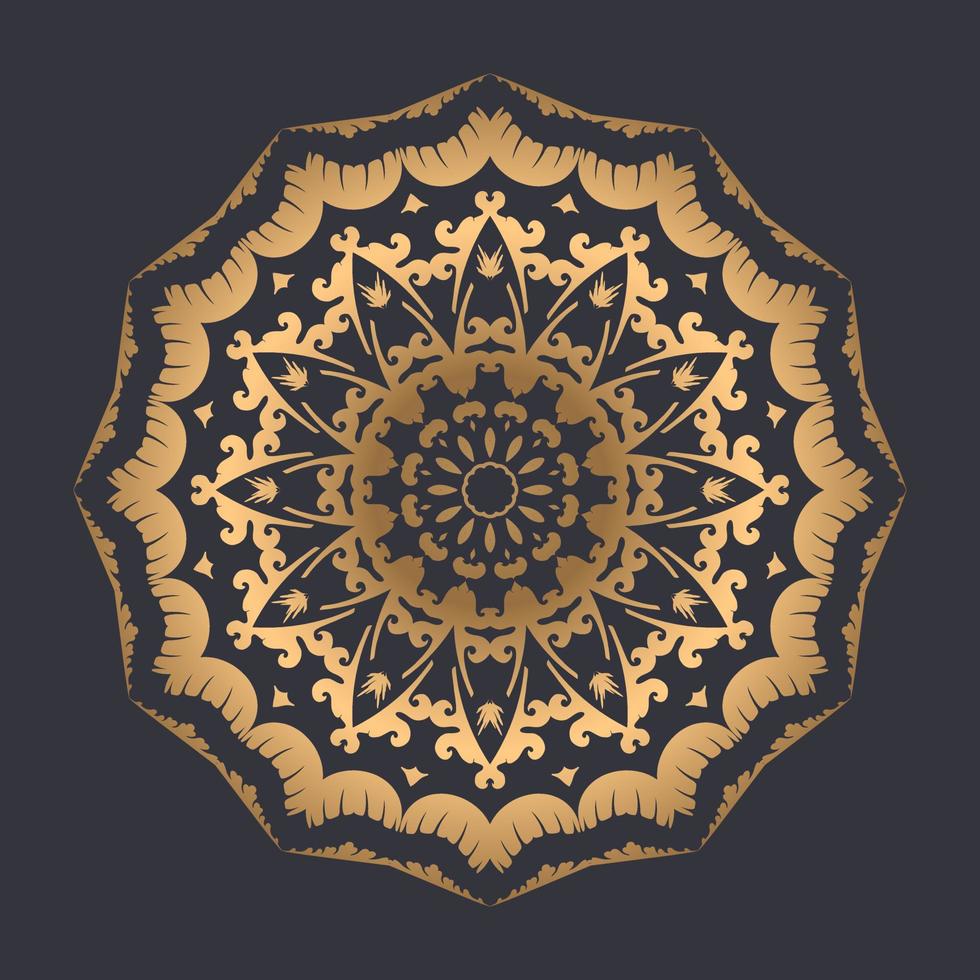 Luxury mandala design Free Vector