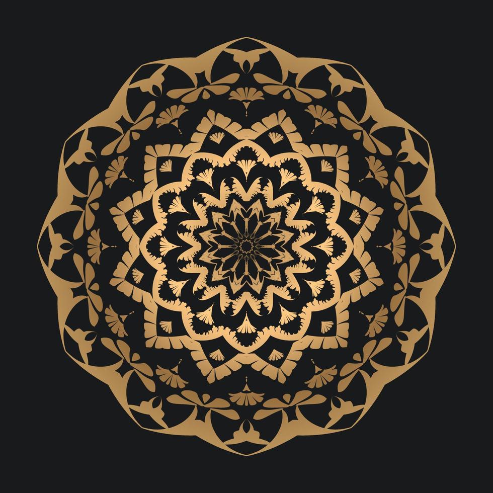 Luxury mandala design Free Vector