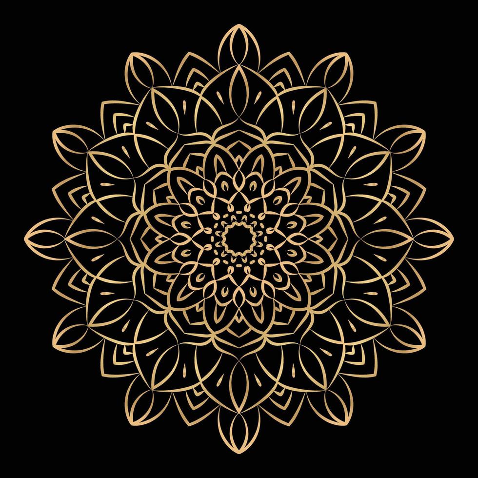 diseño de fondo simple mandala de lujo vector