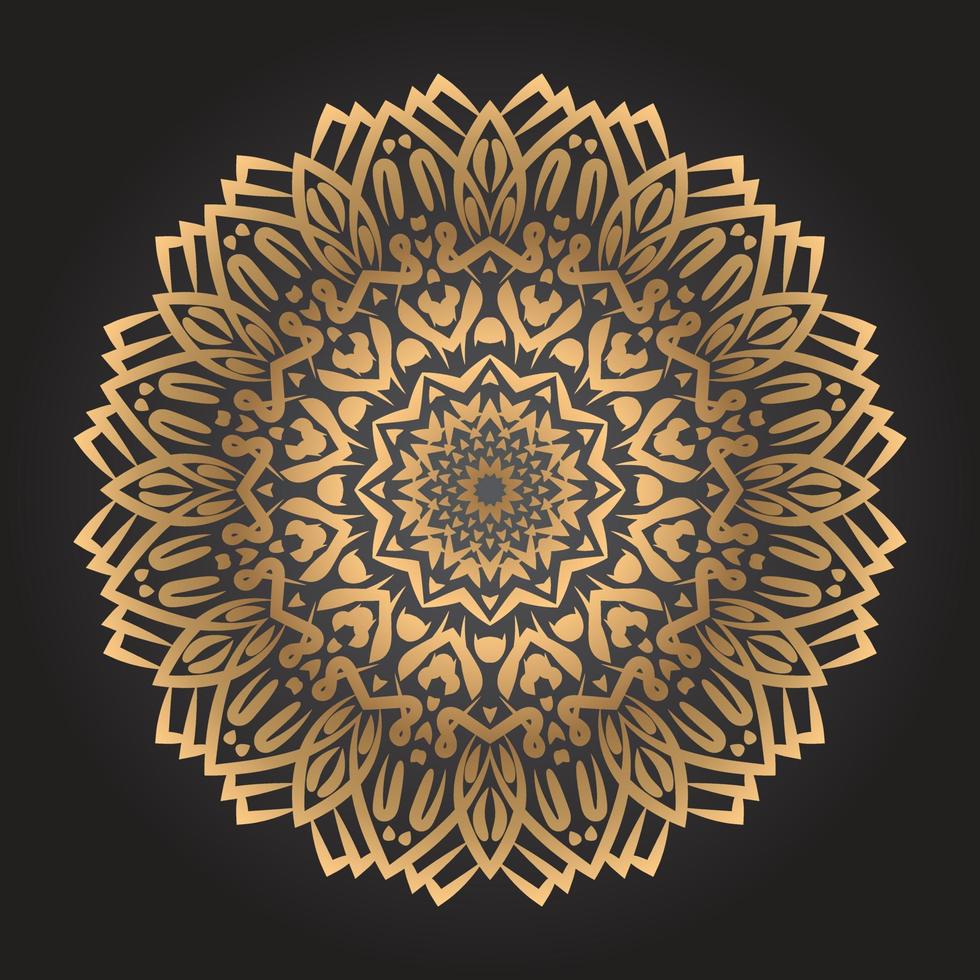 Luxury mandala design Free Vector