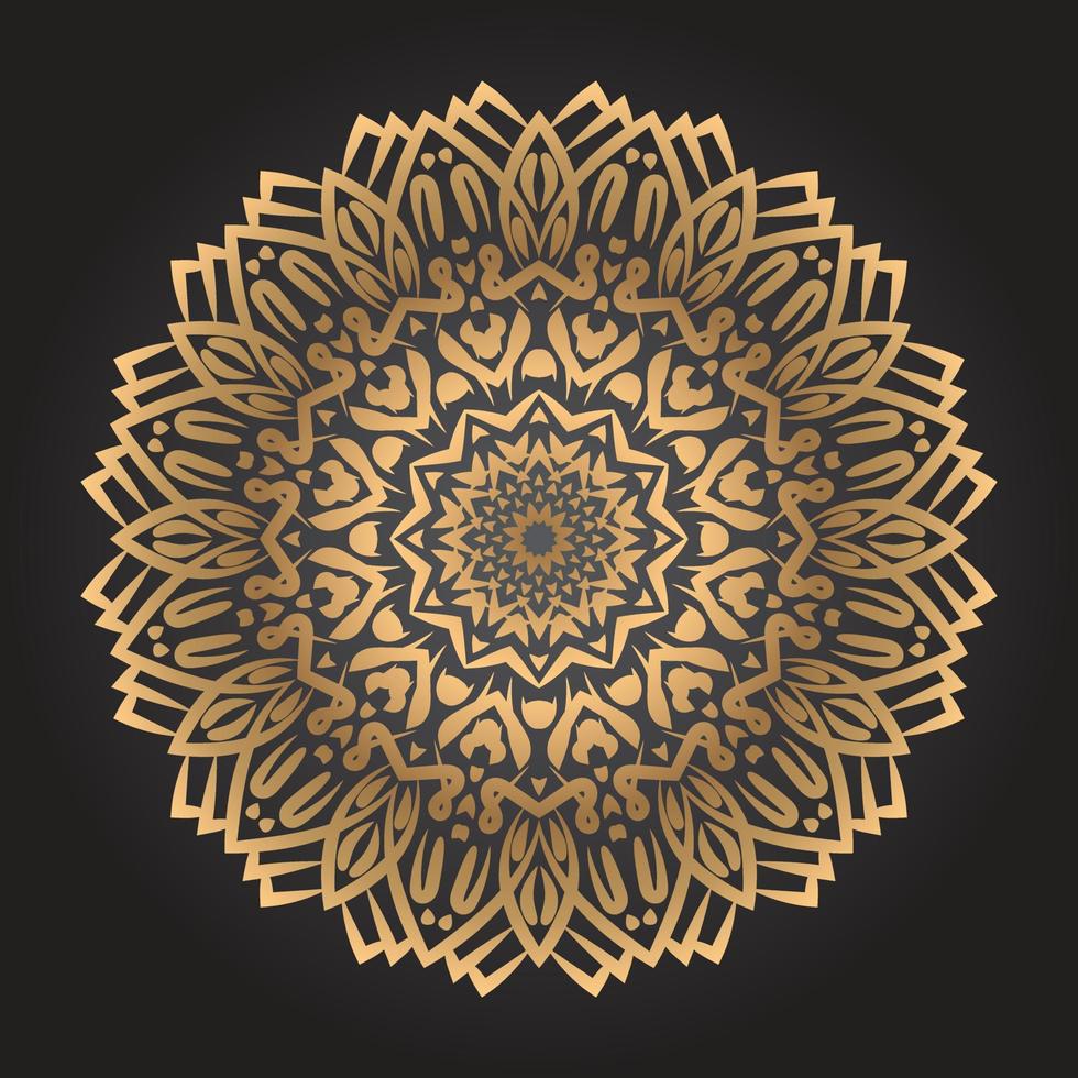 Luxury mandala design Free Vector