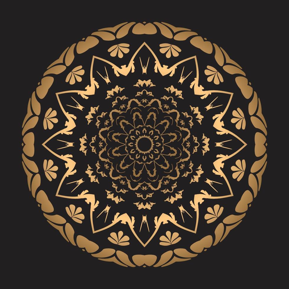 Luxury mandala design Free Vector