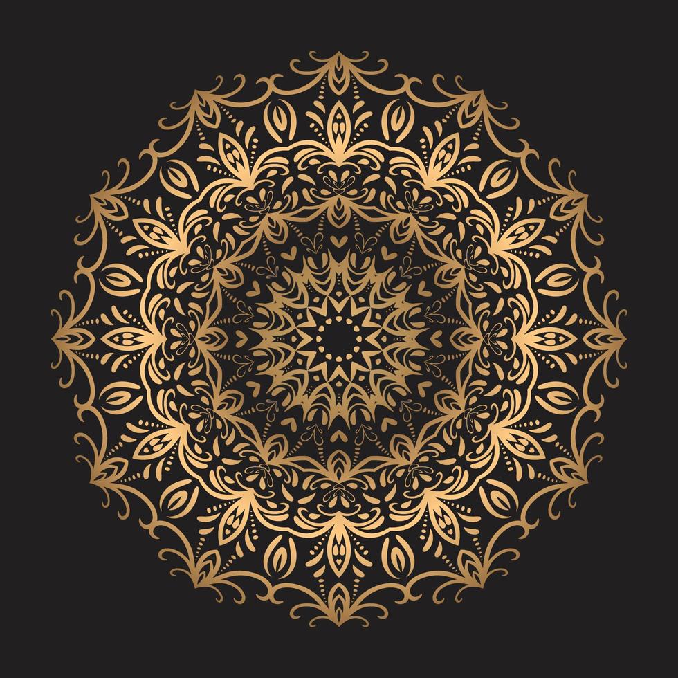 Luxury mandala design Free Vector