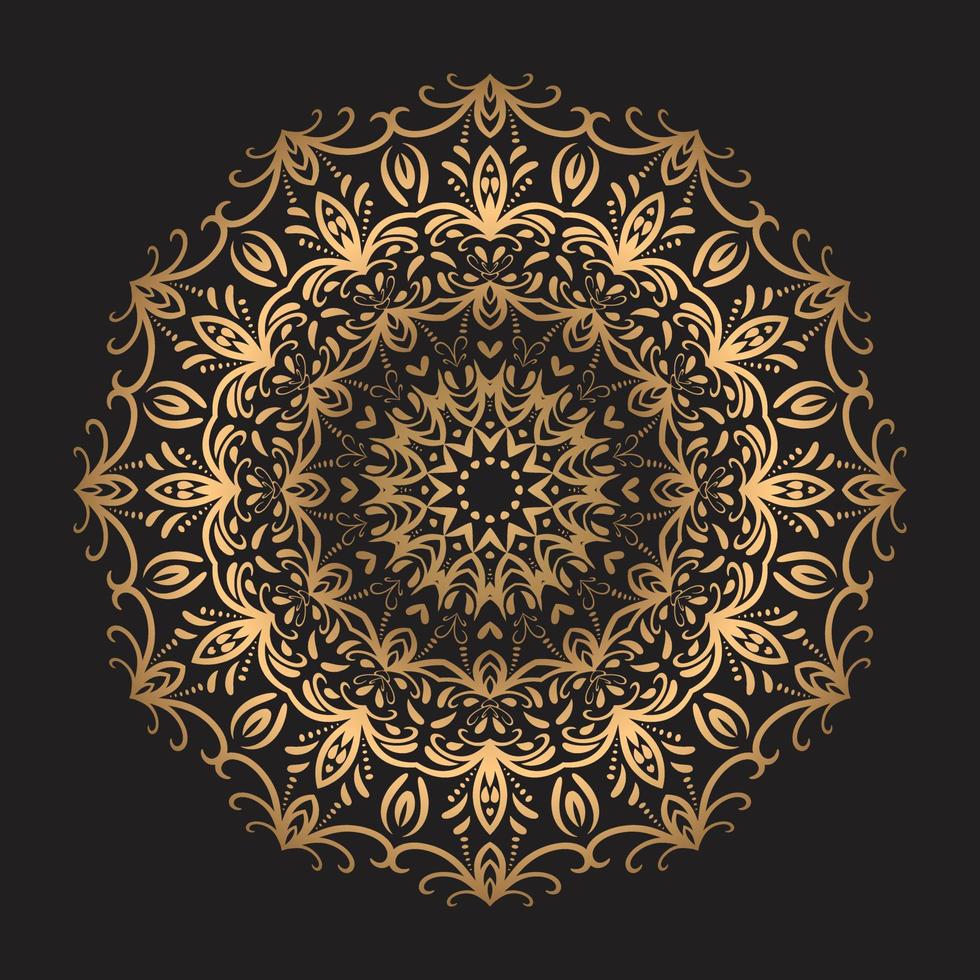 Luxury mandala design Free Vector