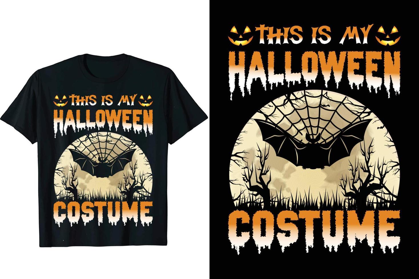 Halloween costume t shirt vector