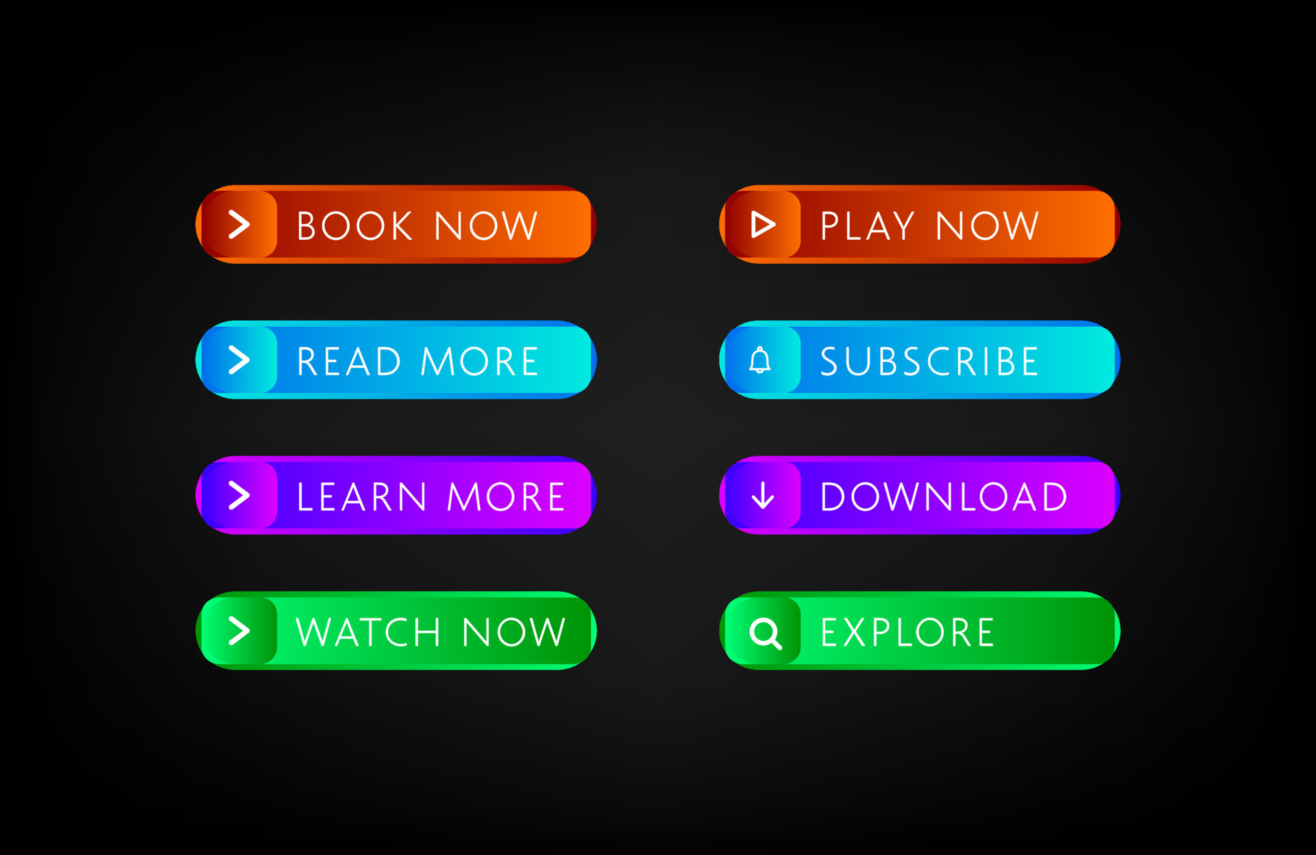  buttons collection for different purposes 10940949 Vector Art at