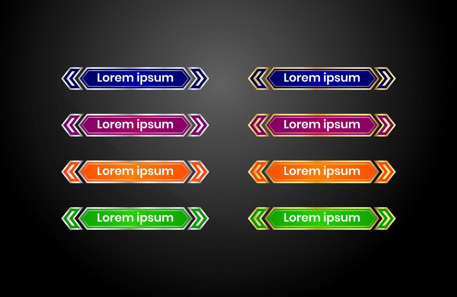 Web buttons collection for different purposes vector