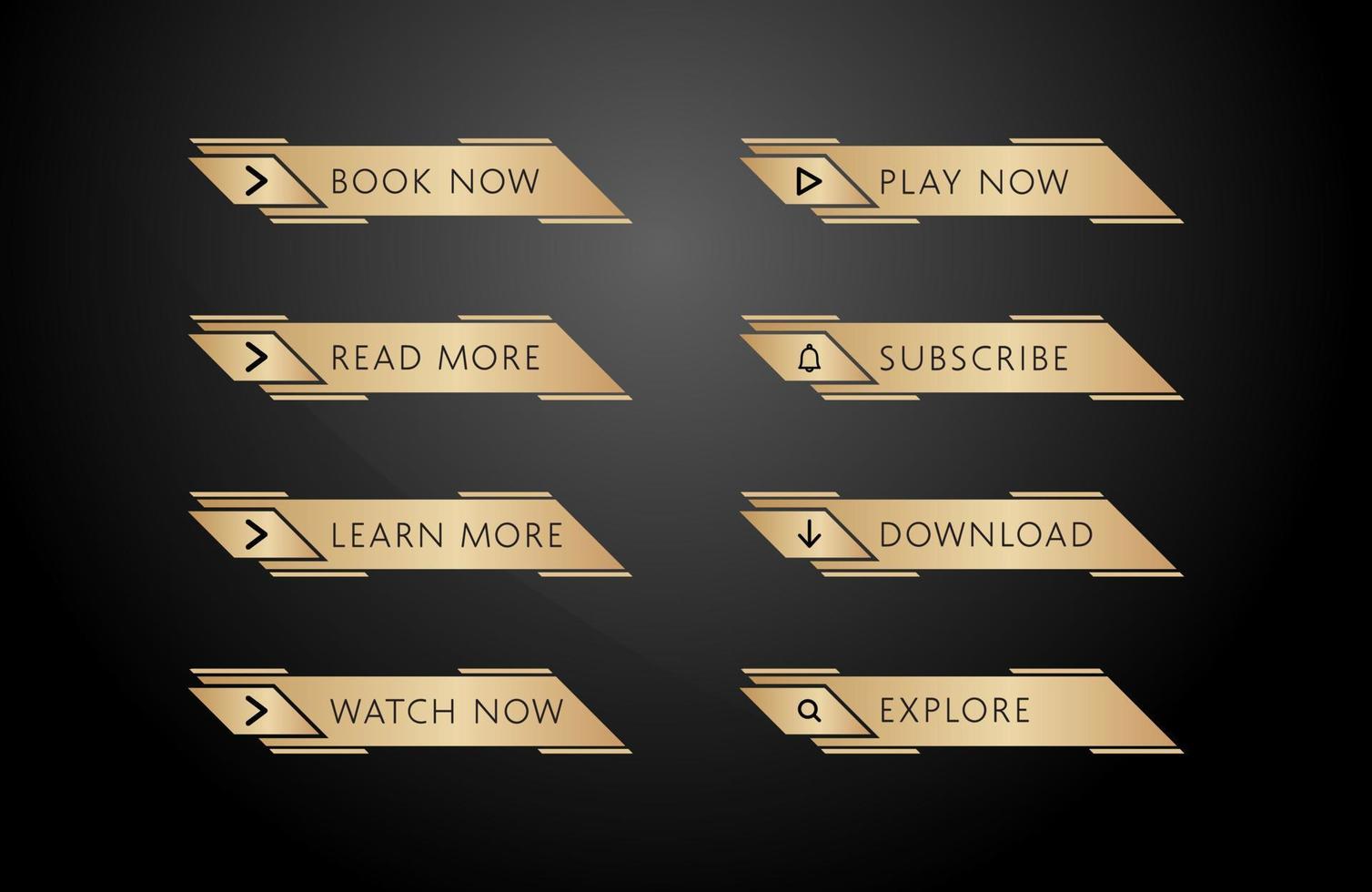Web buttons collection for different purposes vector