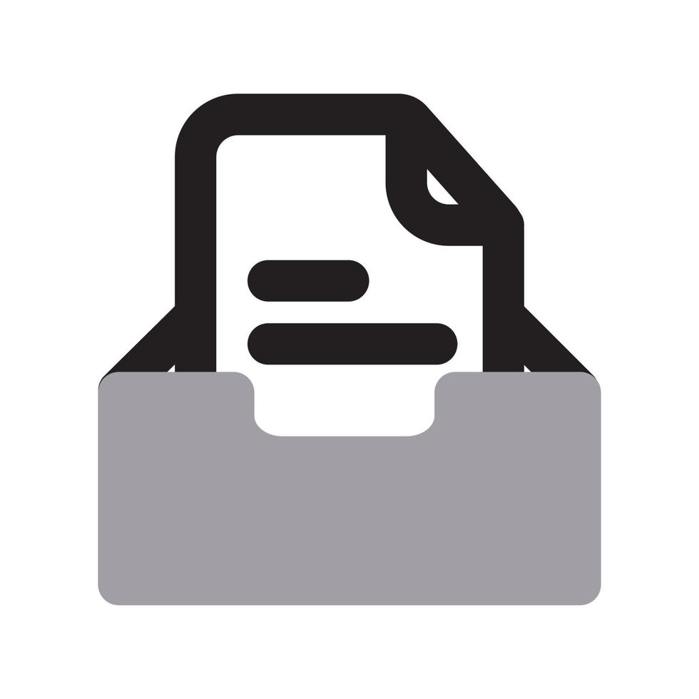 File Storage Icon Two Tone Solid vector
