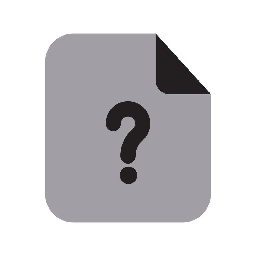 Unknown Files Icon Two Tone Solid vector