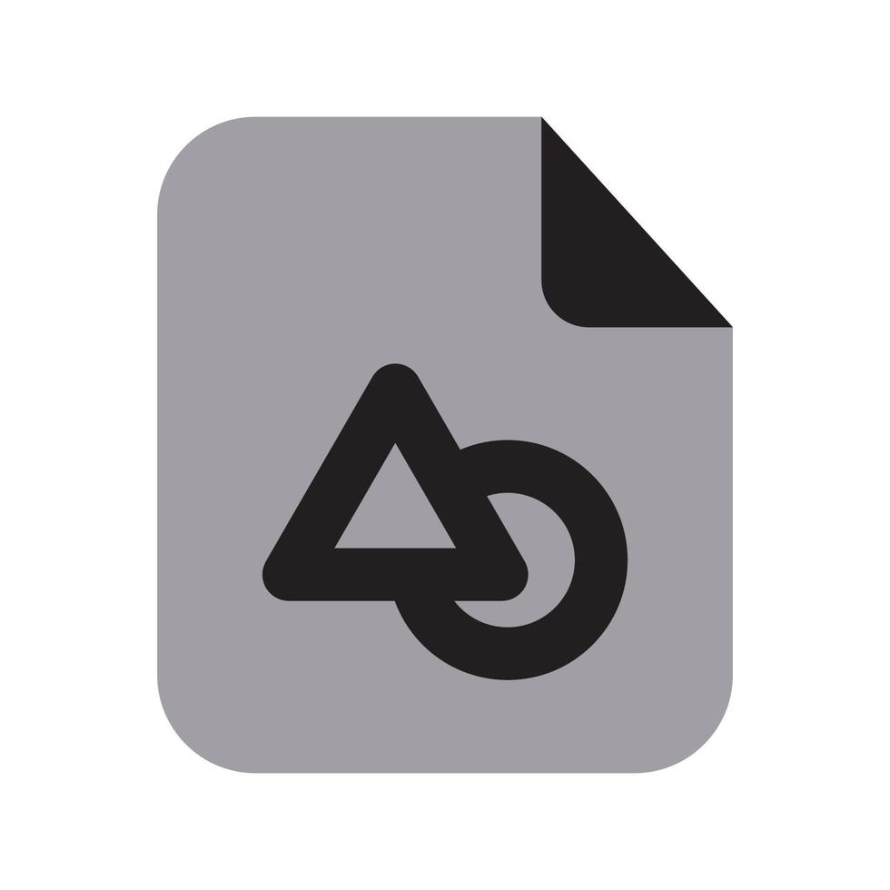 Drawing Files Icon Two Tone Solid vector