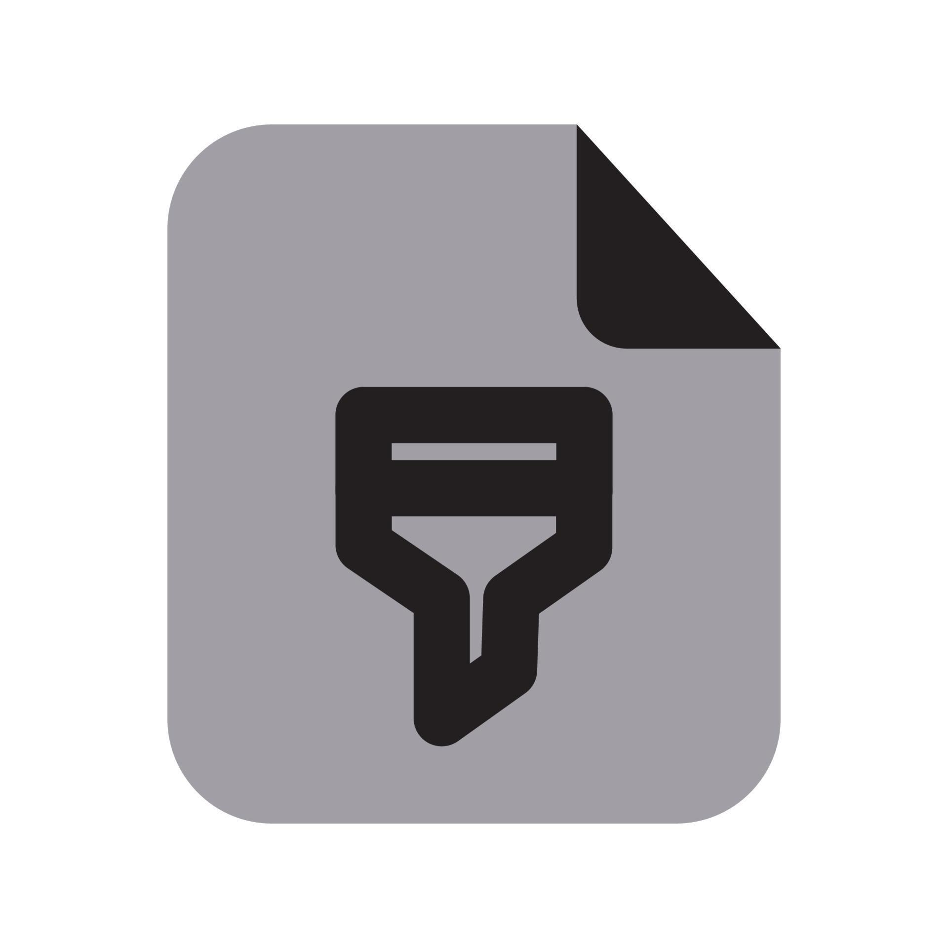 File Filter Icon Two Tone Solid 10941090 Vector Art at Vecteezy