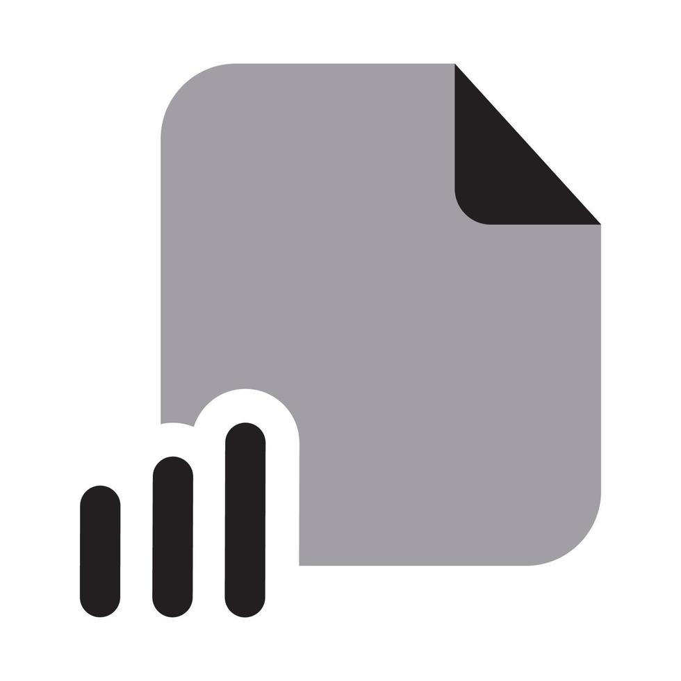 Chart Files Icon vector