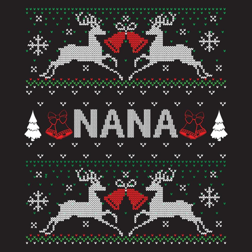 NANA. sweater design, vector file