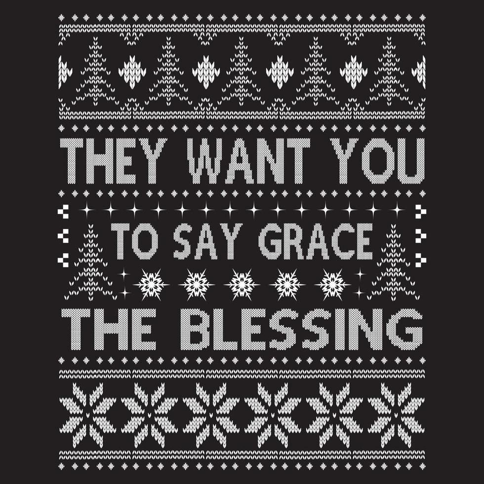 They want you to say grace the blessing. vector