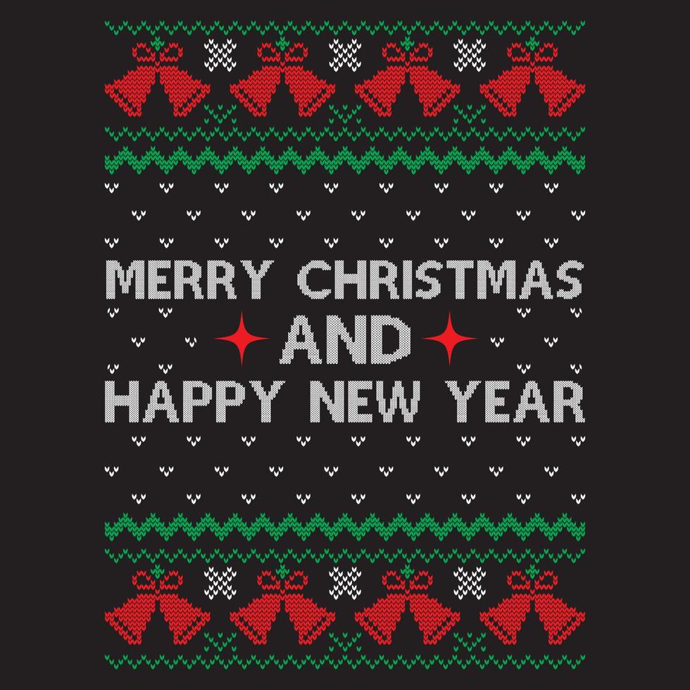 Merry Christmas happy new year. vector