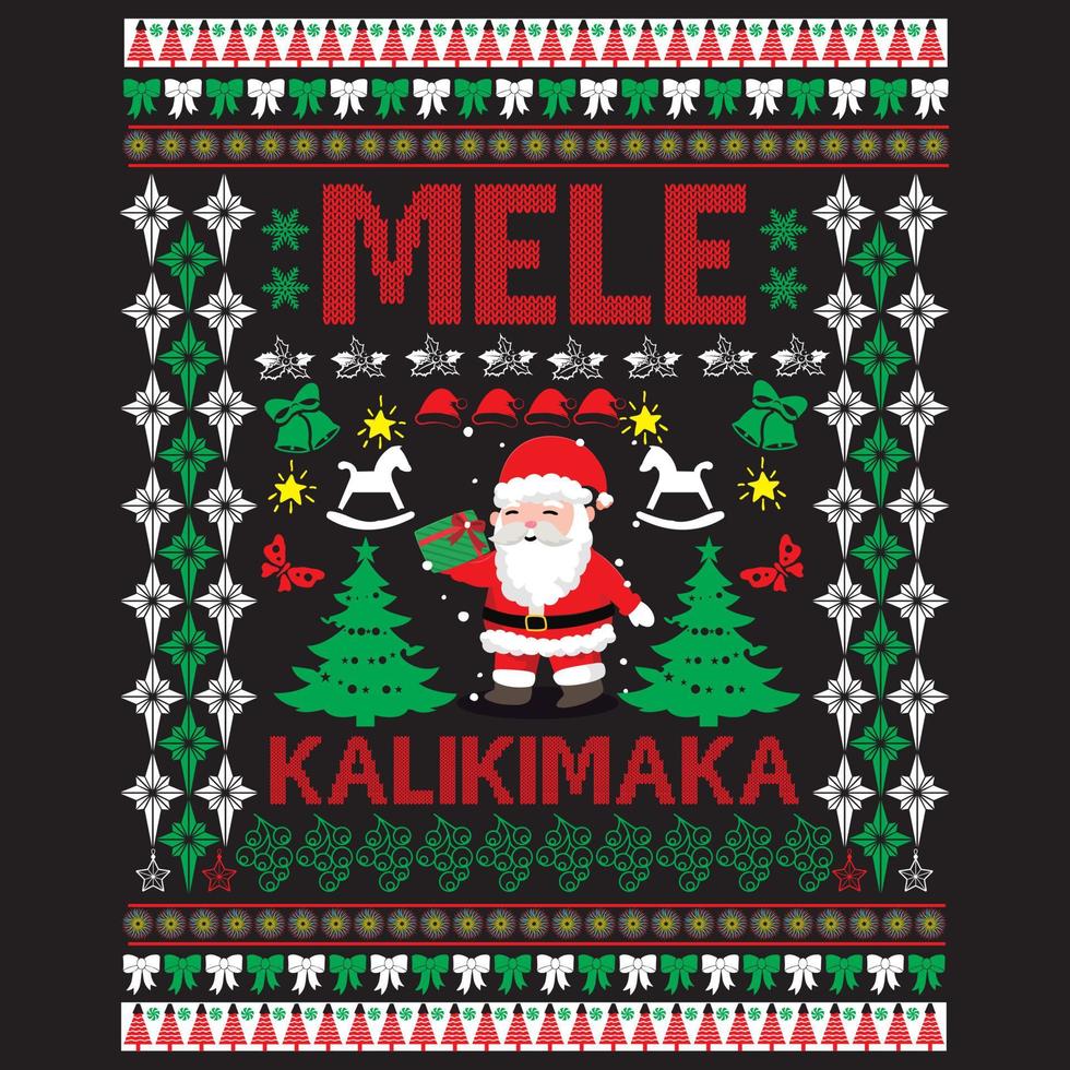 Mele kalikimaka. vector file