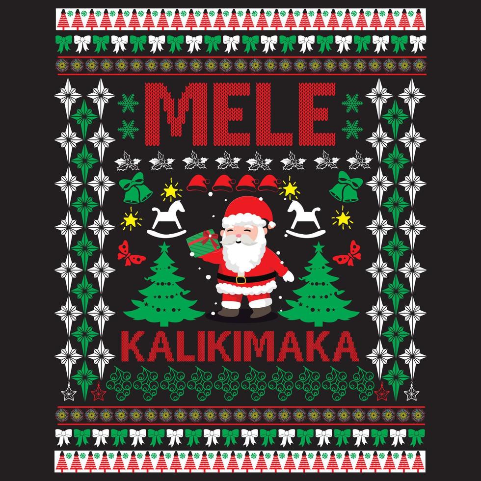 mele kalikimaka. archivo vectorial vector