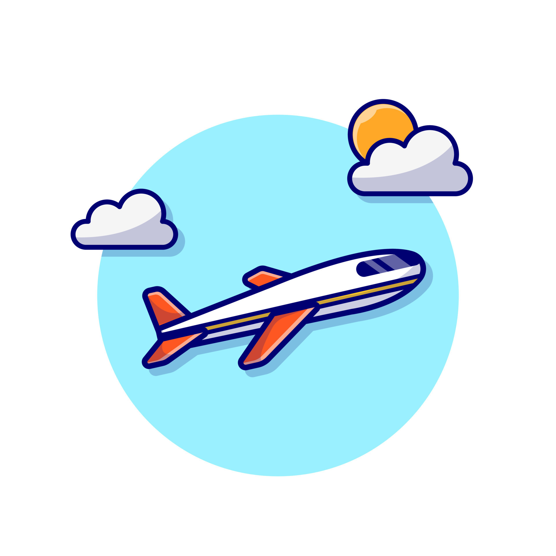 Plane Cartoon Vector Icon Illustration. Air Transportasion Icon Concept  Isolated Premium Vector. Flat Cartoon Style 10941483 Vector Art at Vecteezy