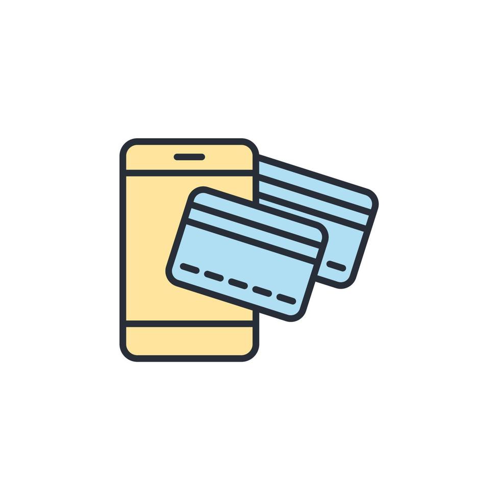 online payment icons  symbol vector elements for infographic web