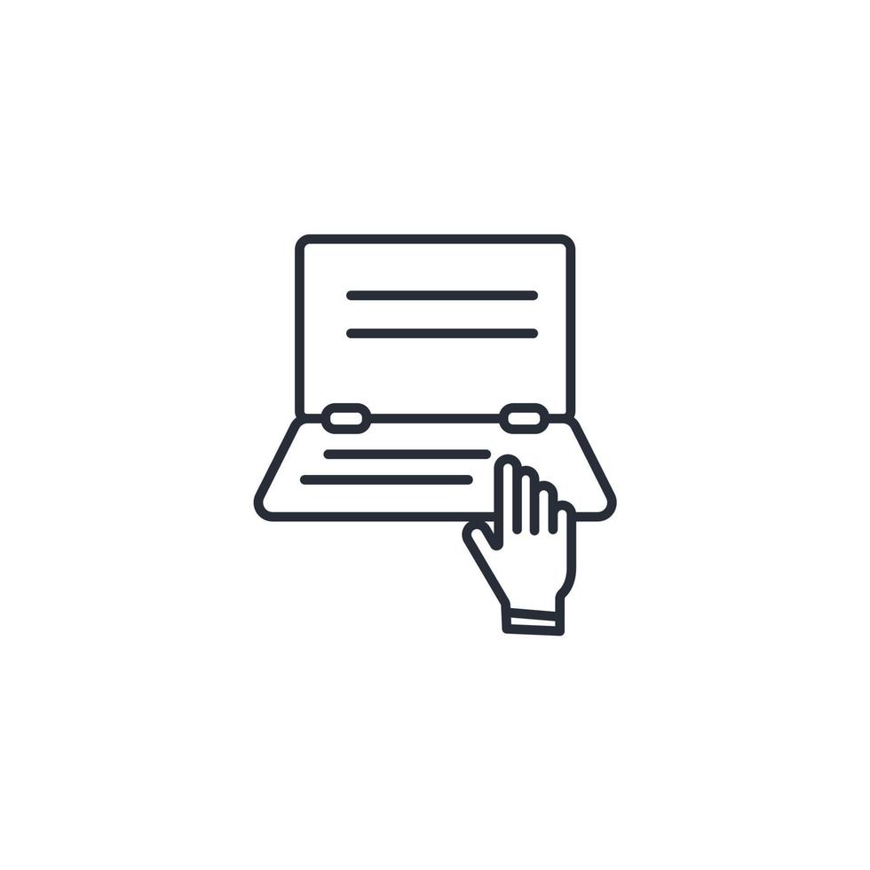 laptop icons  symbol vector elements for infographic web