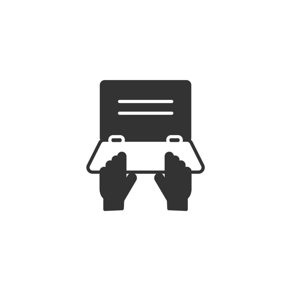 Typing icons  symbol vector elements for infographic web