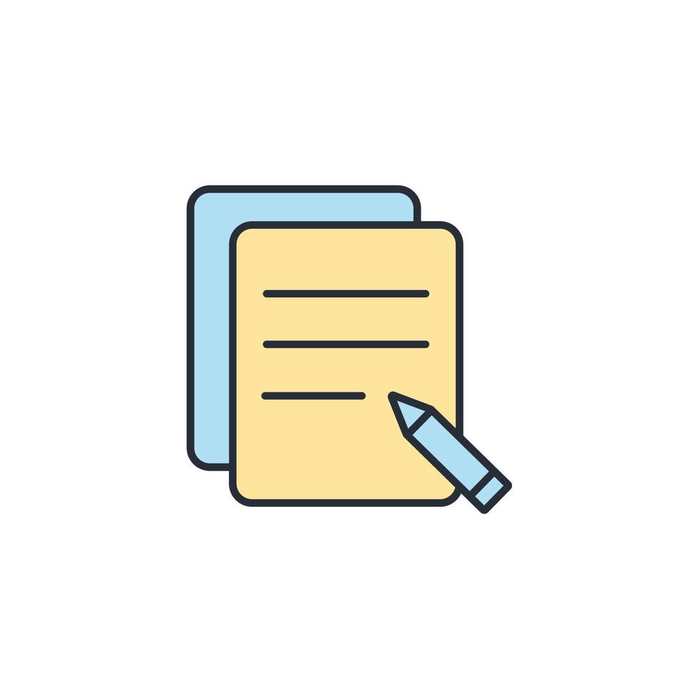 note icons  symbol vector elements for infographic web