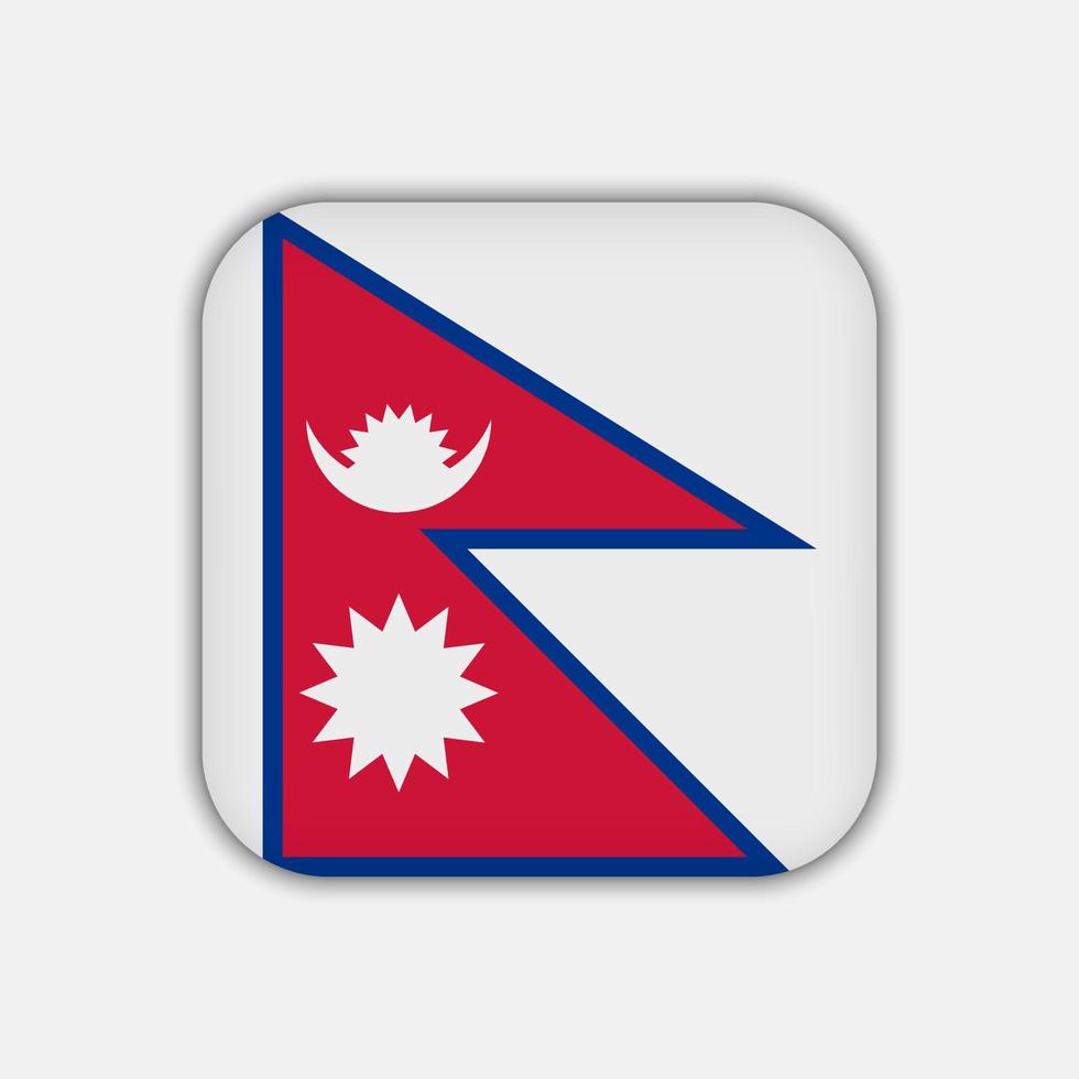 bandera de nepal, colores oficiales. ilustración vectorial vector