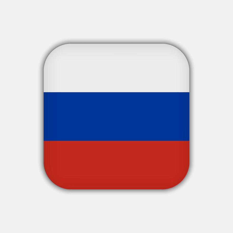 bandera de rusia, colores oficiales. ilustración vectorial vector