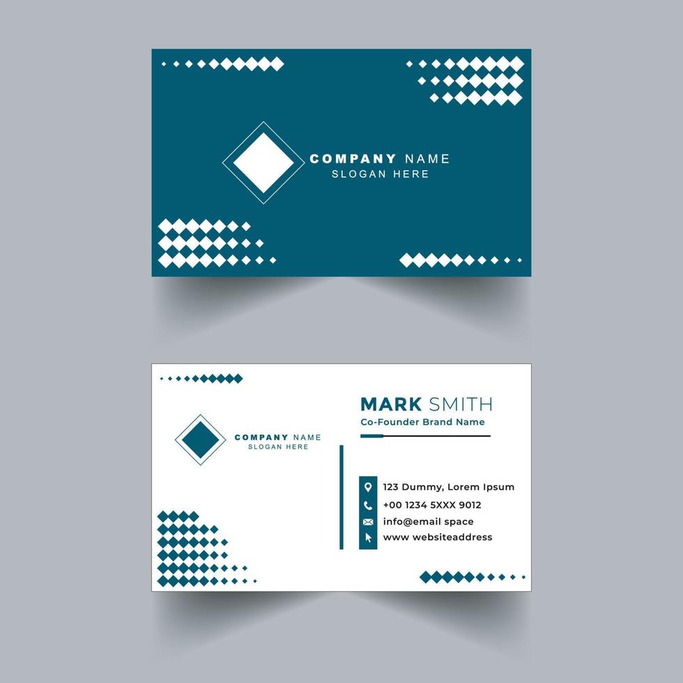Modern creative professional business card template vector
