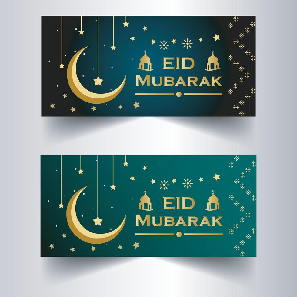 Eid card  template vector