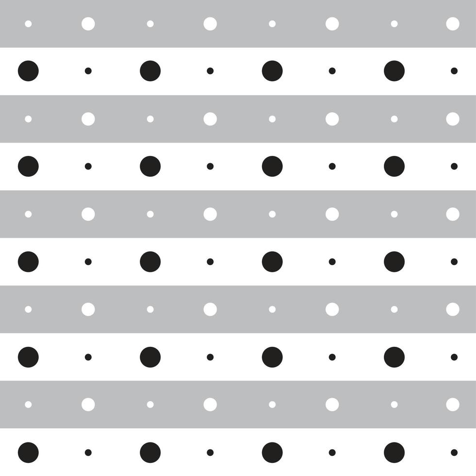 negro blanco gris polkadot círculo redondo línea horizontal raya punto guión línea círculo patrón sin costura vector ilustración mantel, papel de envoltura de alfombra de picnic, alfombra, tela, textil, bufanda