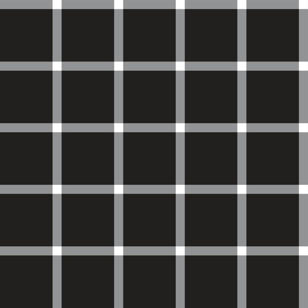 Black White Grey Scott Plaid Tartan Checkered Line Overlap Intersect Gingham Pattern Black Background Square Vector Cartoon Illustration Tablecloth Picnic mat