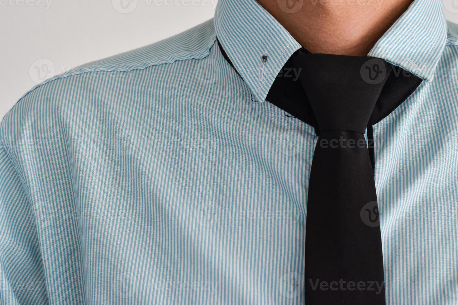 detalle de un traje de hombre de negocios con corbata foto