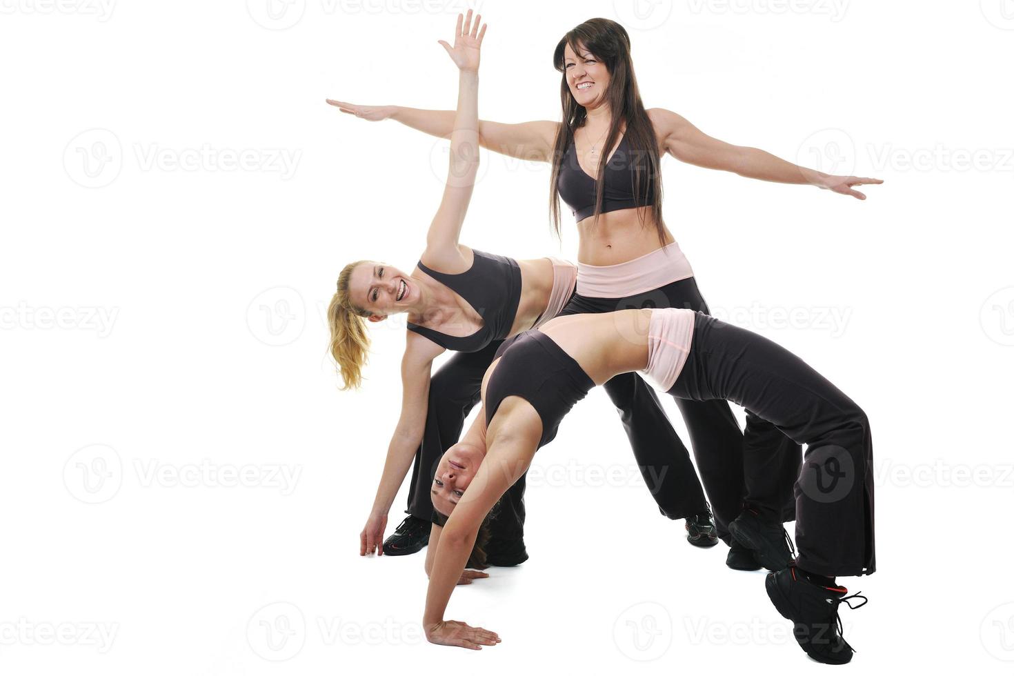 woman fitness group photo