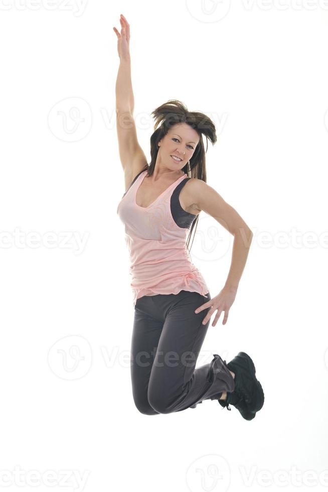 woman fitness isolated photo