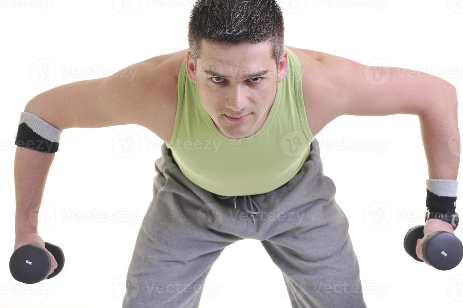 man fitness isolated photo