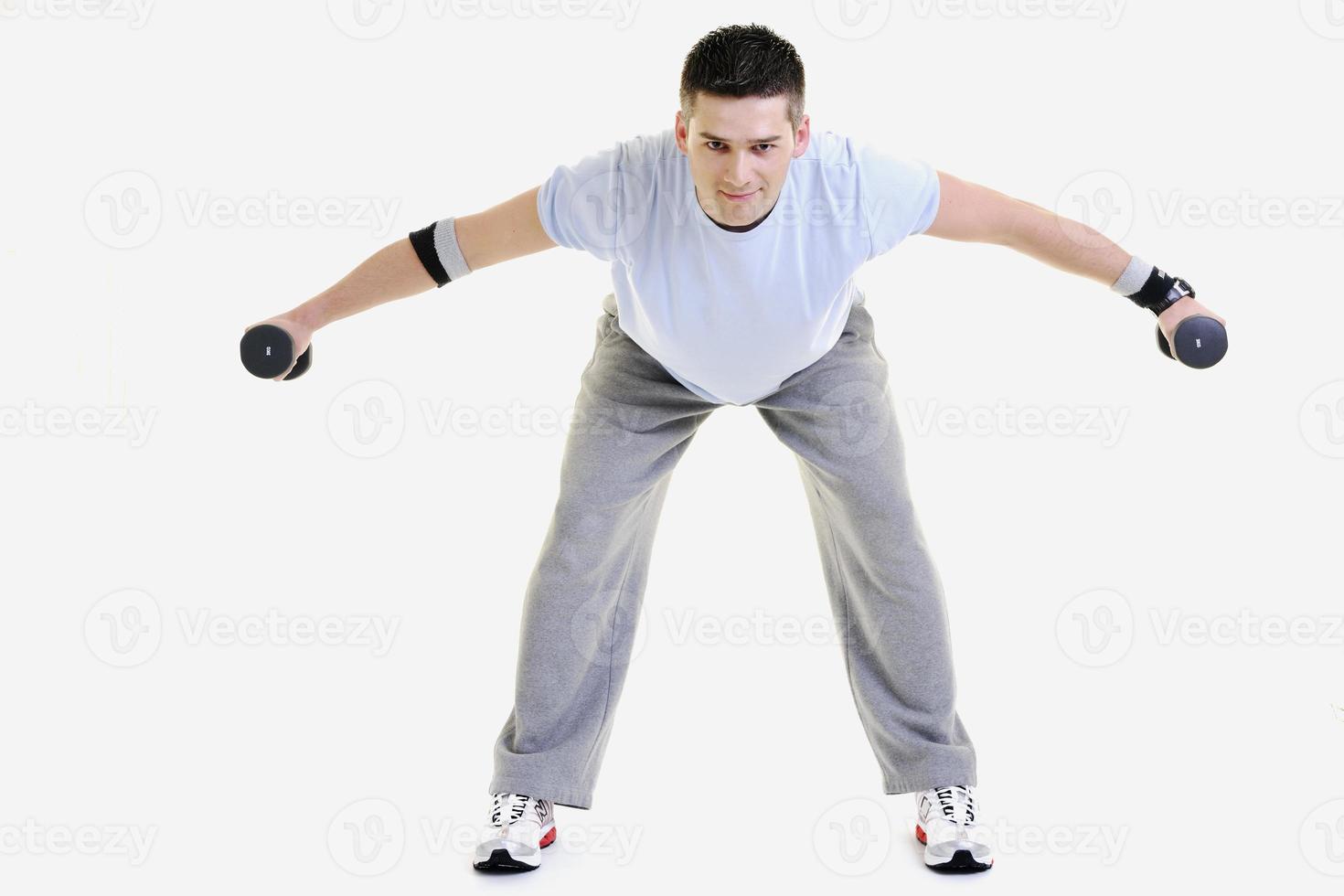 man fitness isolated photo
