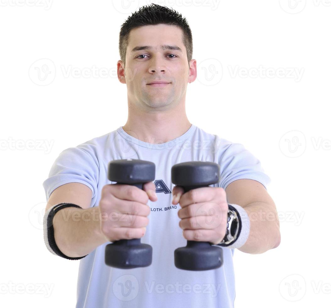 man fitness isolated photo
