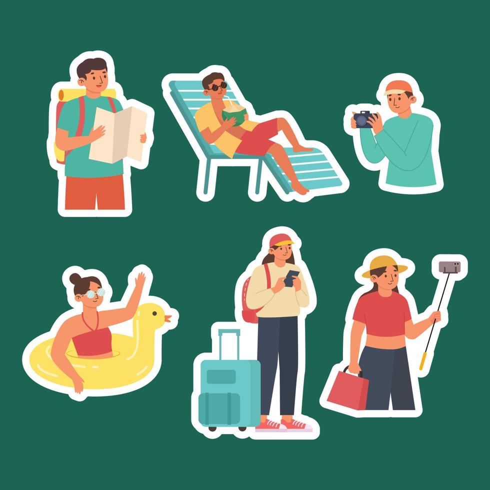 Holiday Activity Sticker Collection vector