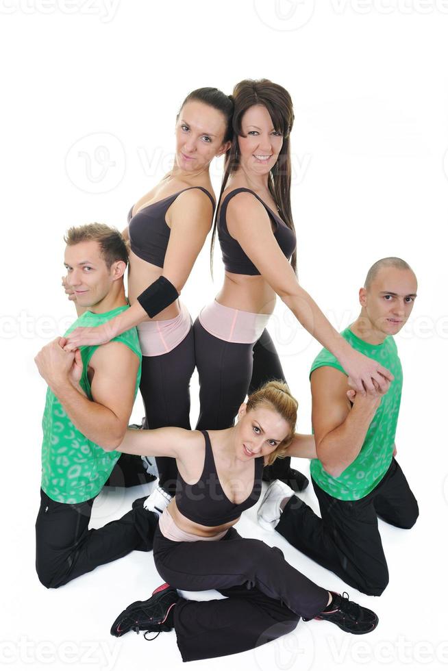 grupo de personas fitness foto